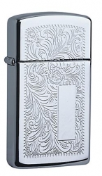 Zippo Feuerzeug Venetian Chrome Slim