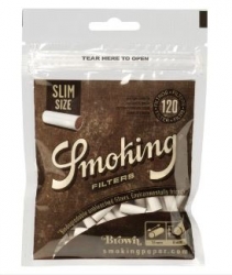 Smoking Slim Filter Brown (100% biologisch abbaubar)